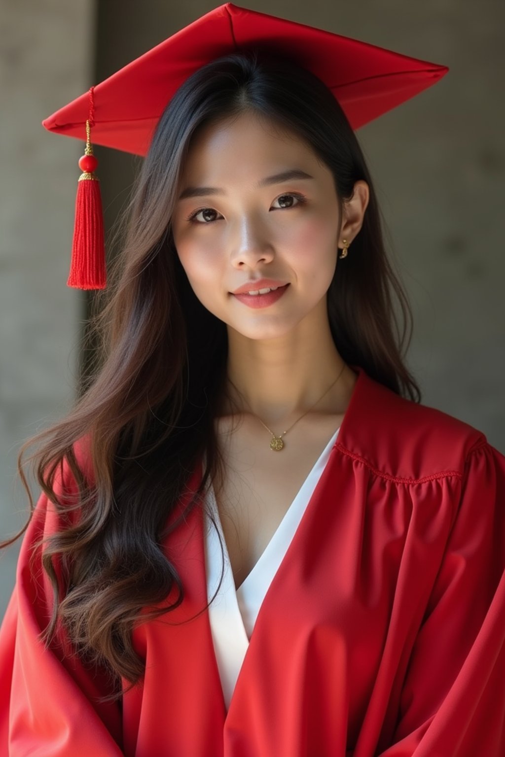 a graduate woman in their academic gown