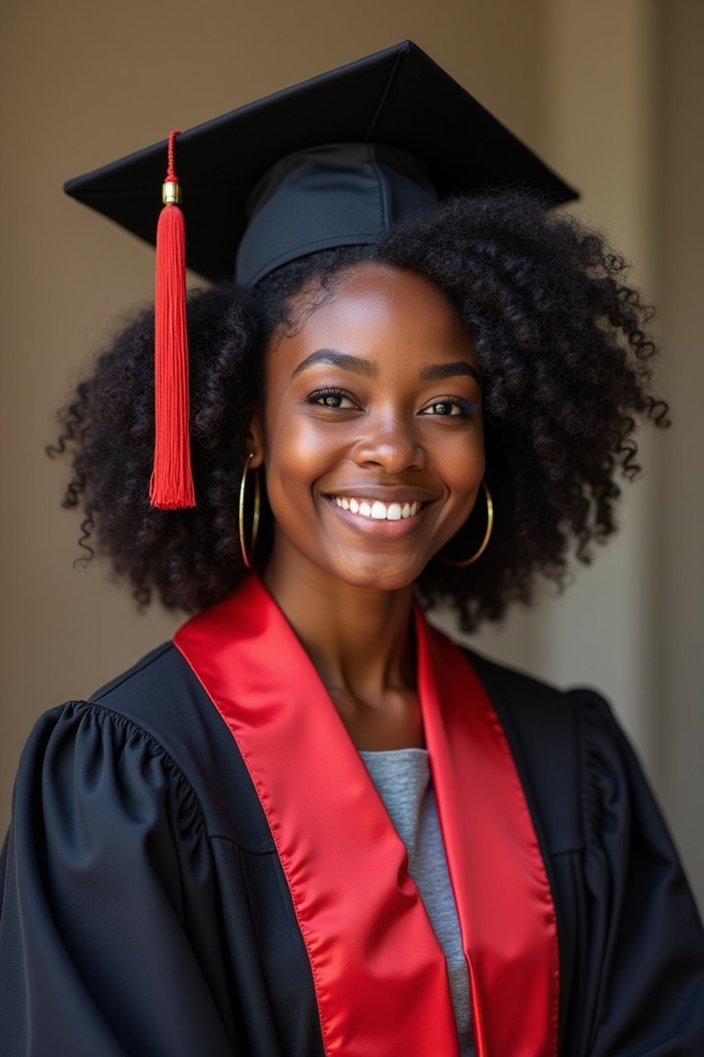 a graduate woman in their academic regalia