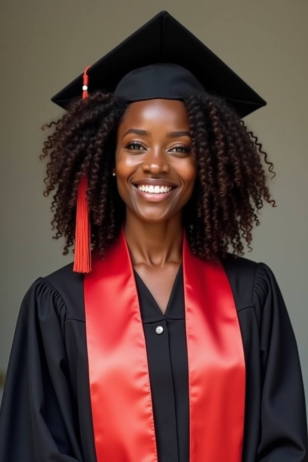 a graduate woman in their academic regalia