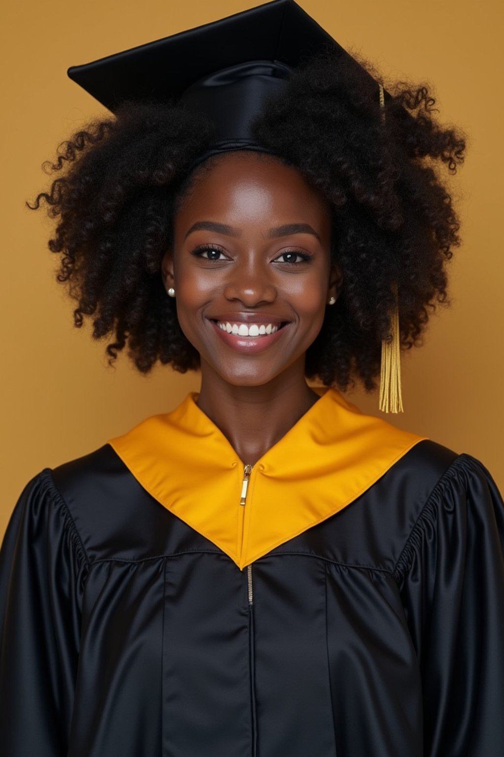 a graduate woman in their academic gown