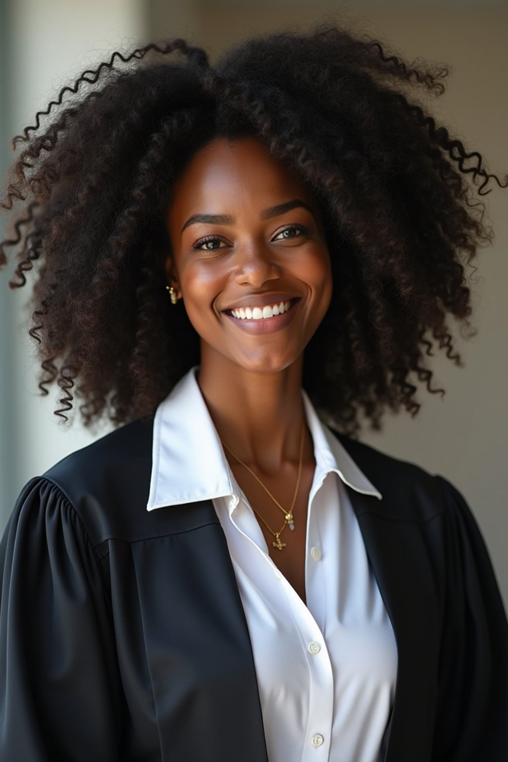 a graduate woman in their academic gown