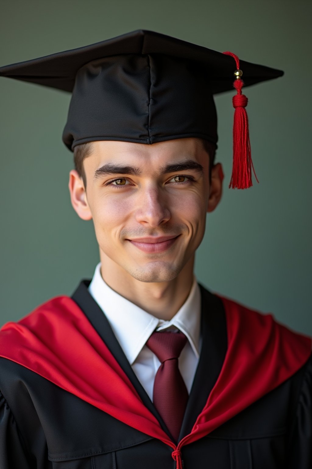 a graduate man in their academic gown