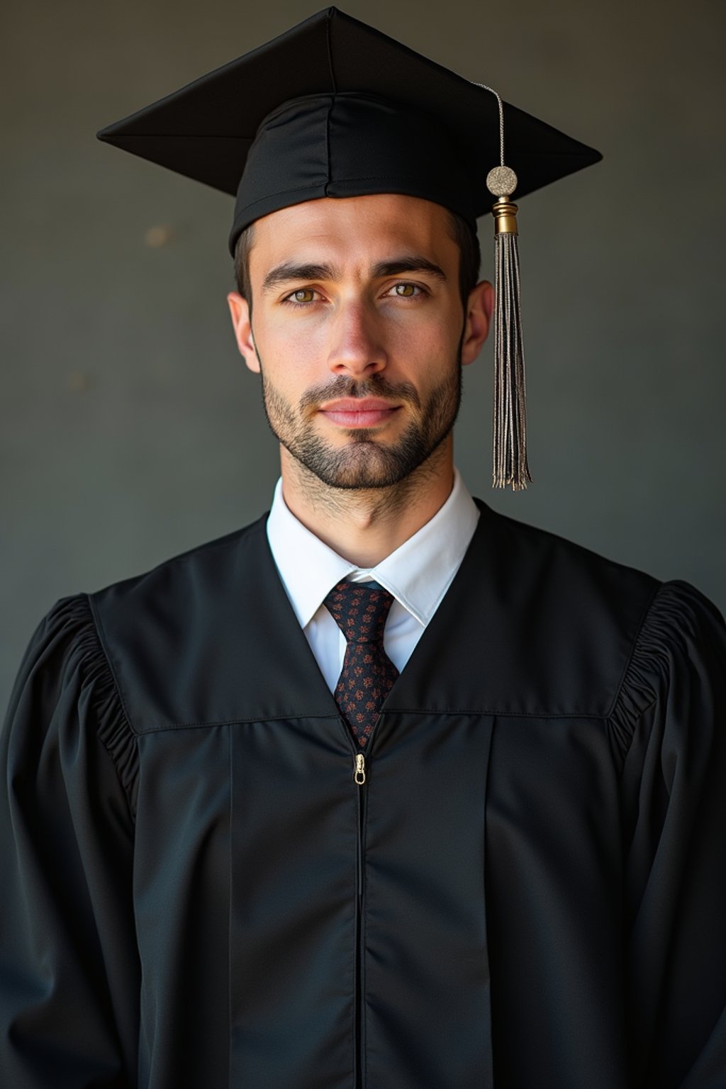 a graduate man in their academic gown