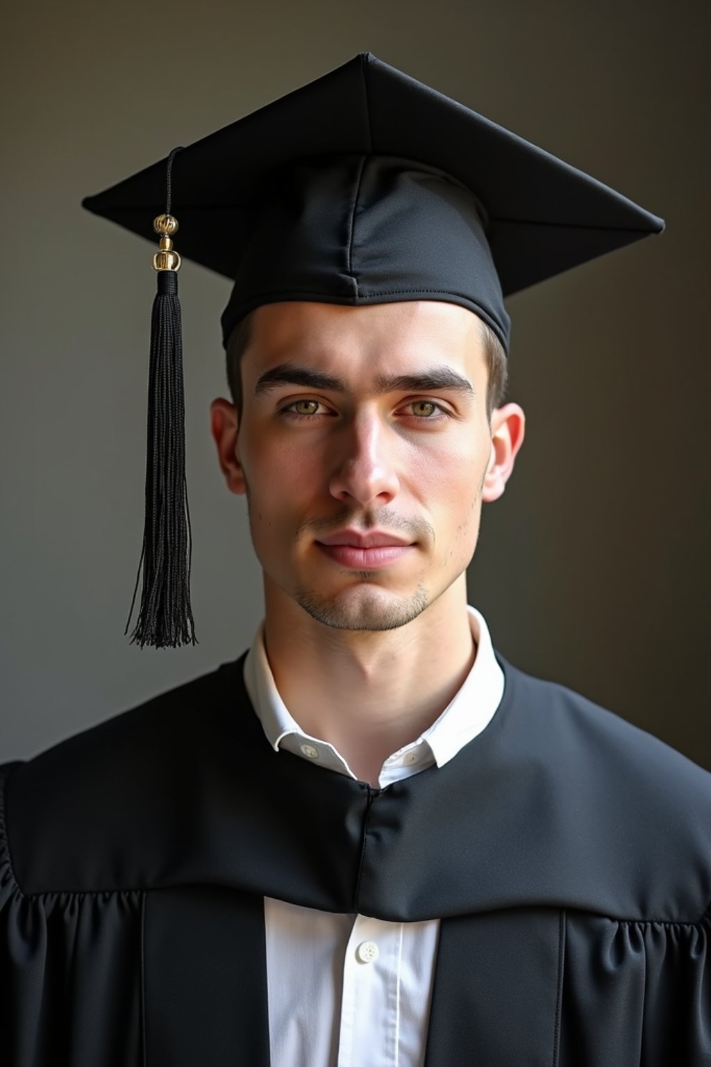 a graduate man in their academic gown