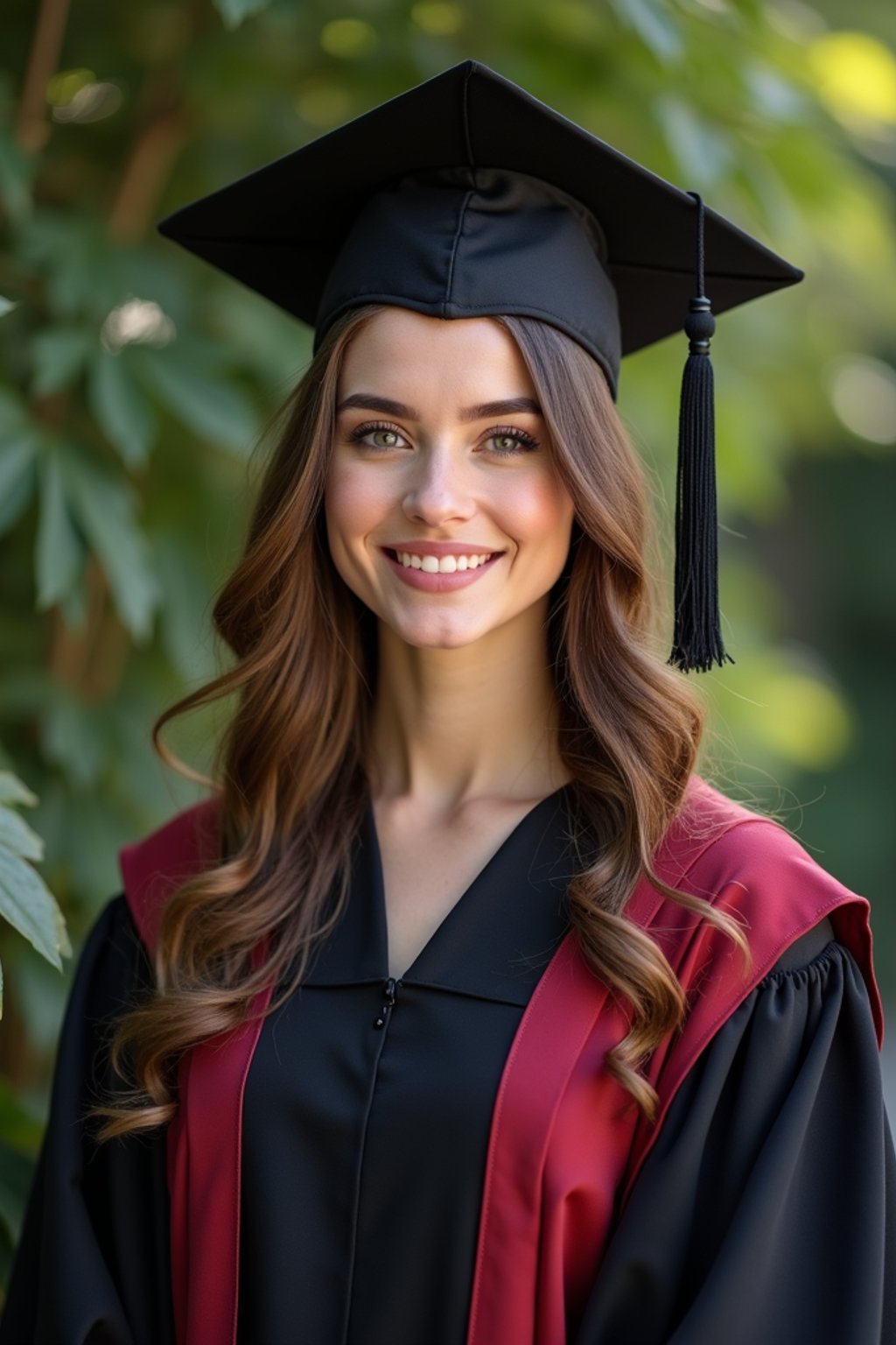 a graduate woman in their academic gown