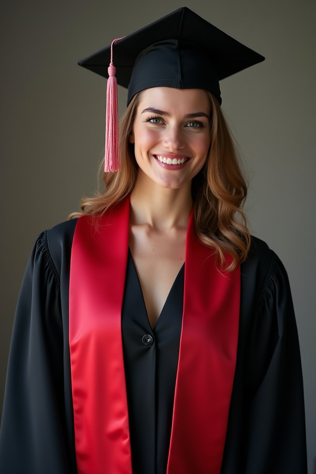 a graduate woman in their academic gown