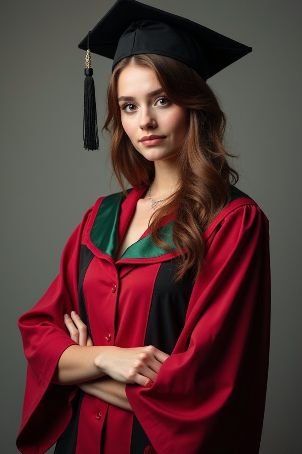 a graduate woman in their academic regalia