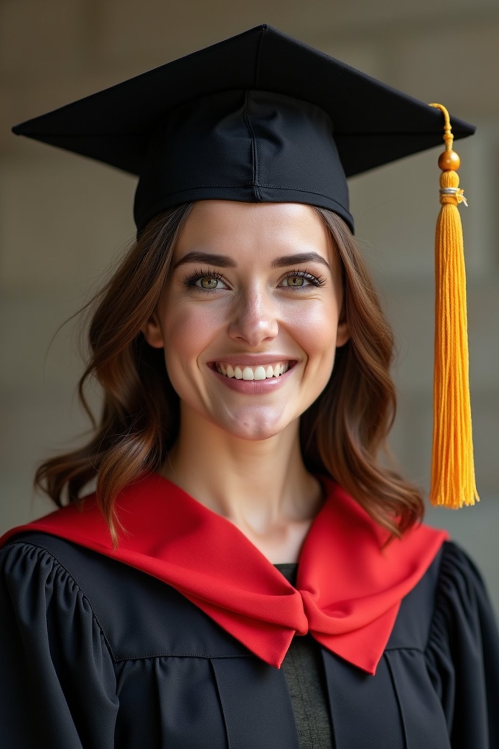 a graduate woman in their academic regalia