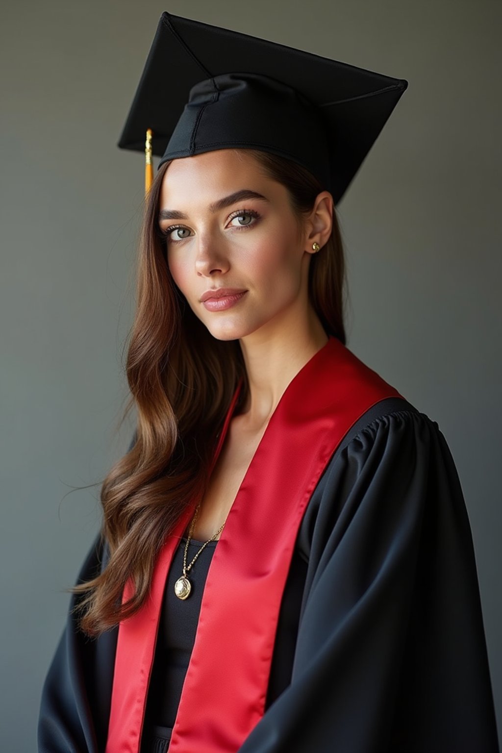 a graduate woman in their academic gown