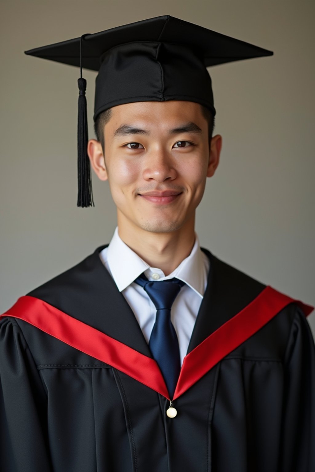 a graduate man in their academic gown