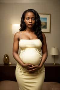 healthy pregnant woman in maternity photographs, beautiful pregnant woman, maternity photography in beautiful home. golden hour