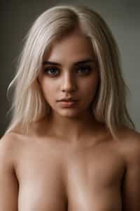 woman with platinum blonde hair dyed