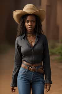 woman as Cowboy in the Wild West