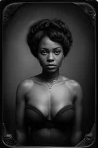 woman as a tintype photograph by george hurrell and james van der zee
