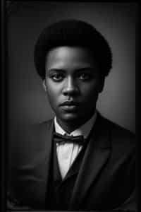 man as a tintype photograph by george hurrell and james van der zee