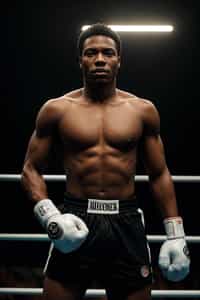 man as a Boxer wearing Boxing Gloves