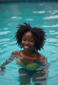 woman swimming