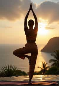 woman doing Yoga at a Yoga Retreat in Bali