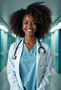 woman as a Doctor in Hospital