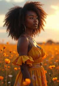 woman | standing in field full of flowers | detailed gorgeous face! ! | full body! ! | god rays | intricate | elegant | realistic | hyperrealistic | cinematic | character design | concept art | illustration | digital art | digital painting | depth of field