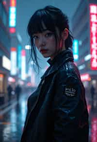 woman as futuristic beautiful cyberpunk police officer, in heavy rainning futuristic tokyo rooftop cyberpunk night, ssci-fi, fantasy, intricate, very very beautiful, elegant, neon light, highly detailed, digital painting, artstation, concept art, soft light, hdri, smooth, sharp focus, illustration, art by tian zi and craig mullins and wlop and alphonse mucha