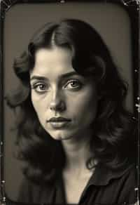 woman as a tintype photograph by george hurrell and james van der zee