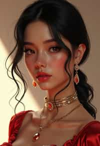 a  pin up as a beautiful fashion charming dreamlike woman with lv jewelry, character art, art by artgerm lau and wlop and and ilya kuvshinov and john singer sargent, hyperdetailed, 8 k realistic, symmetrical, frostbite 3 engine, cryengine, dof, trending on artstation, digital art