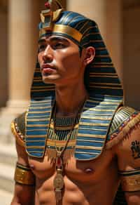 man as Egyptian Pharaoh Emperor