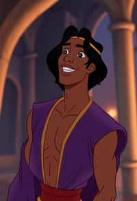 man as Aladdin prince  from Disney