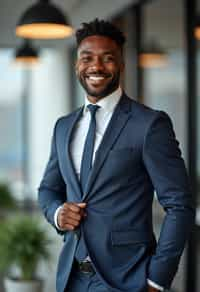 wide LinkedIn profile photo of a professional business man as a confident professional business man standing in a modern office. LinkedIn professional profile photo. most popular person on LinkedIn