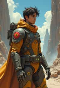 man in Overwatch, character shot, shot, concept art, intricate details, highly detailed, vintage sci - fi poster, retro future, in the style of chris foss, rodger dean, moebius, michael whelan, and gustave dore