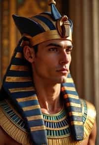 man as Egyptian Pharaoh Emperor