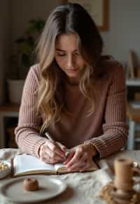 feminine woman engaging in a hobby or craft