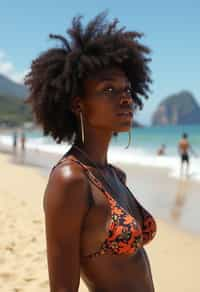 woman in Rio de Janeiro at Ipanema Beach