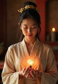 woman receiving energy healing in a healing circle