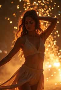 woman performing a sacred dance or movement