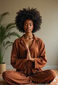 woman engaging in a mindfulness practice