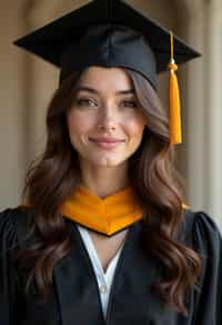 a graduate woman in their academic gown