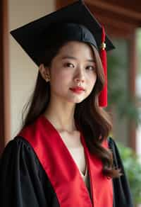 a graduate woman in their academic gown