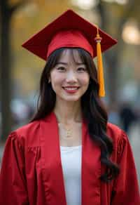 a graduate woman in their academic regalia