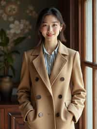 a woman in preppy style, old money aesthetic, posh style, elite school stlye, luxurious style, gossip girl neo-prep style, ralph lauren style, country club style, ivy league style 