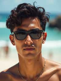 man in Rio de Janeiro at Ipanema Beach