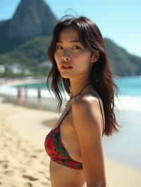 woman in Rio de Janeiro at Ipanema Beach