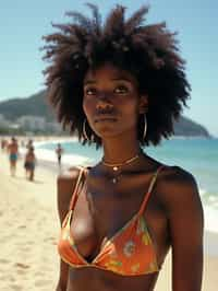 woman in Rio de Janeiro at Ipanema Beach