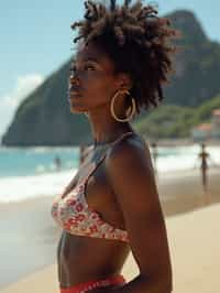 woman in Rio de Janeiro at Ipanema Beach