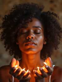 woman receiving energy healing in a healing circle