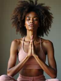 woman engaging in a mindfulness practice