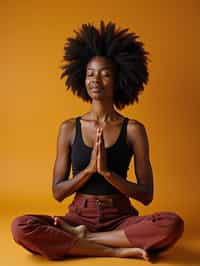 woman engaging in a mindfulness practice