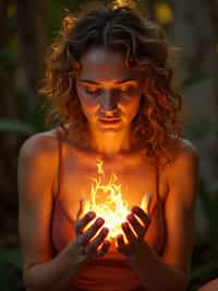 woman receiving energy healing in a healing circle