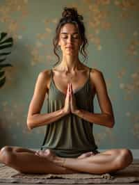 woman engaging in a mindfulness practice